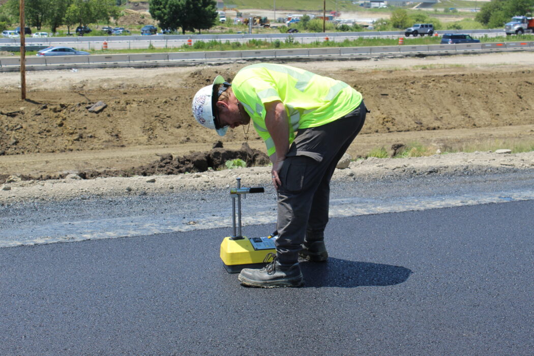 AMI employee working on the road